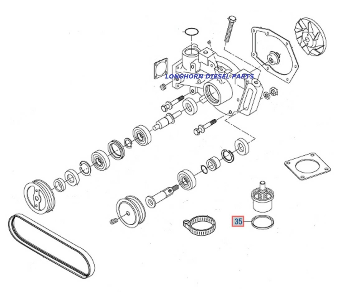 Thermostat Housing Seal 186780 for NT855 SC/BCam - L10 N14 ISX PAI ref #131289