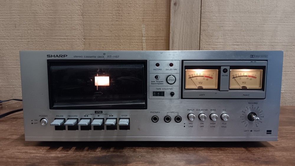 Vintage SHARP Cassette Deck Model RT-1157