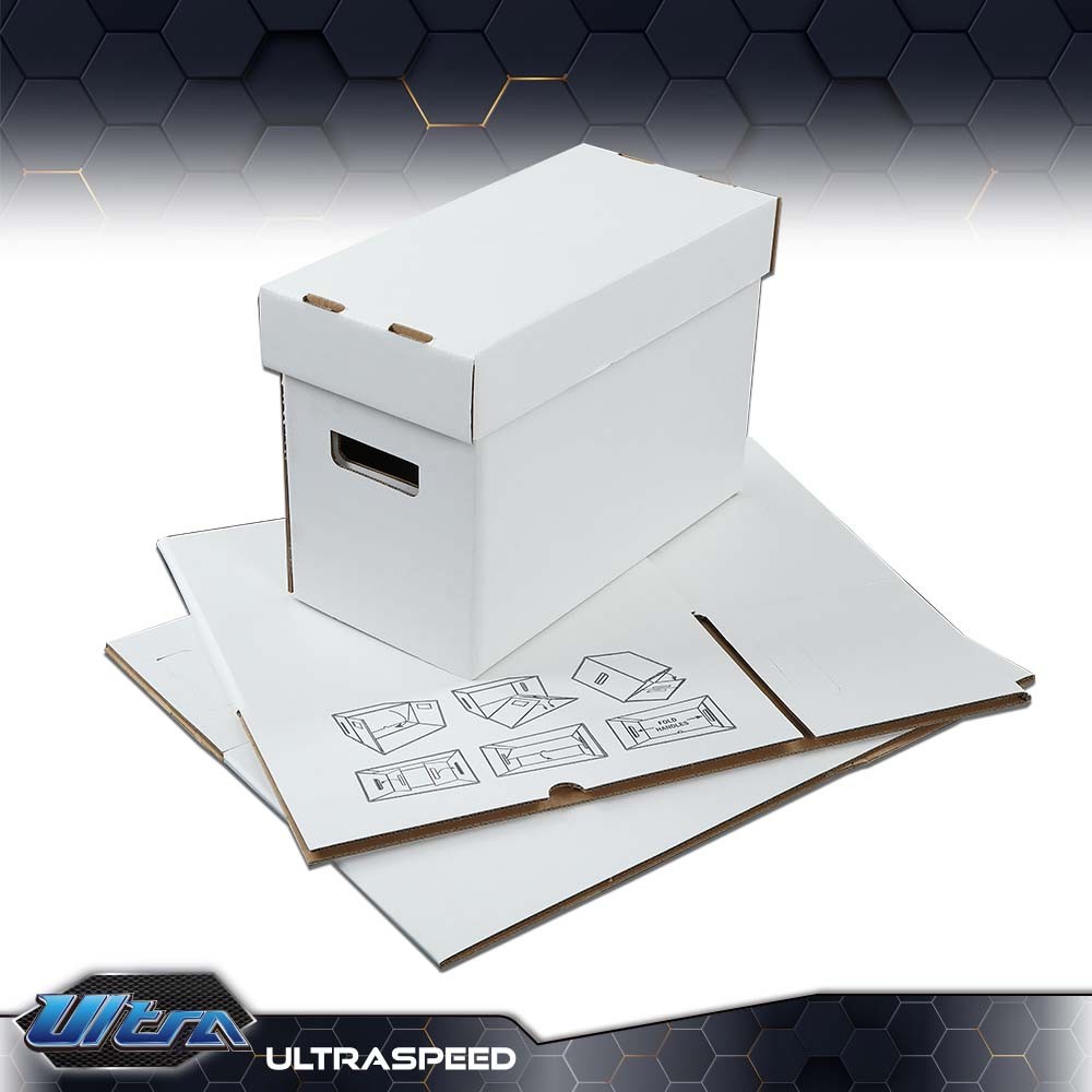 10Pcs Durable Comic Books Storage Boxes Short Holds 150-175 Stackable Archive