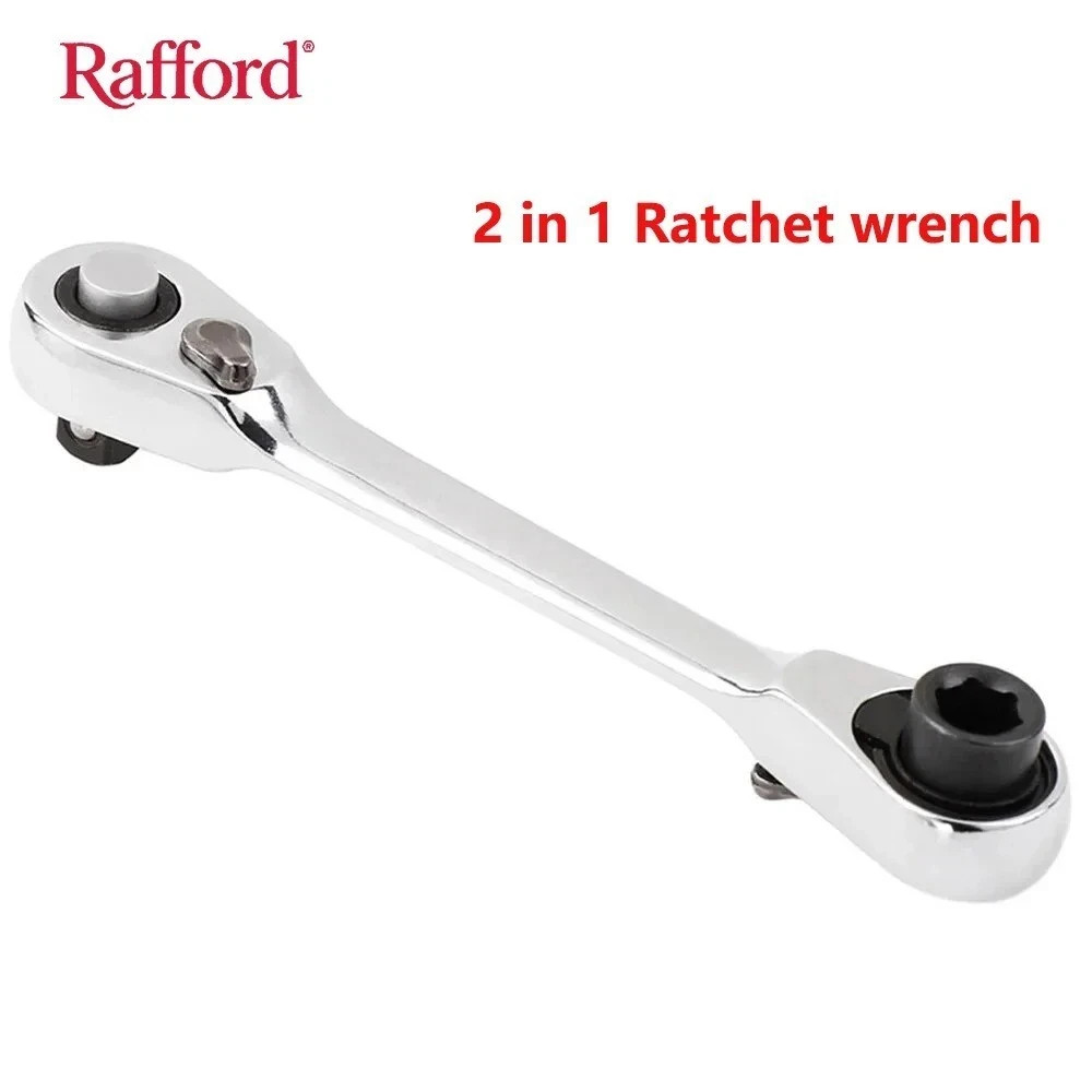 1/4" Mini Double-Ended Quick Socket Ratchet Wrench Rod Screwdriver Bit Tools *
