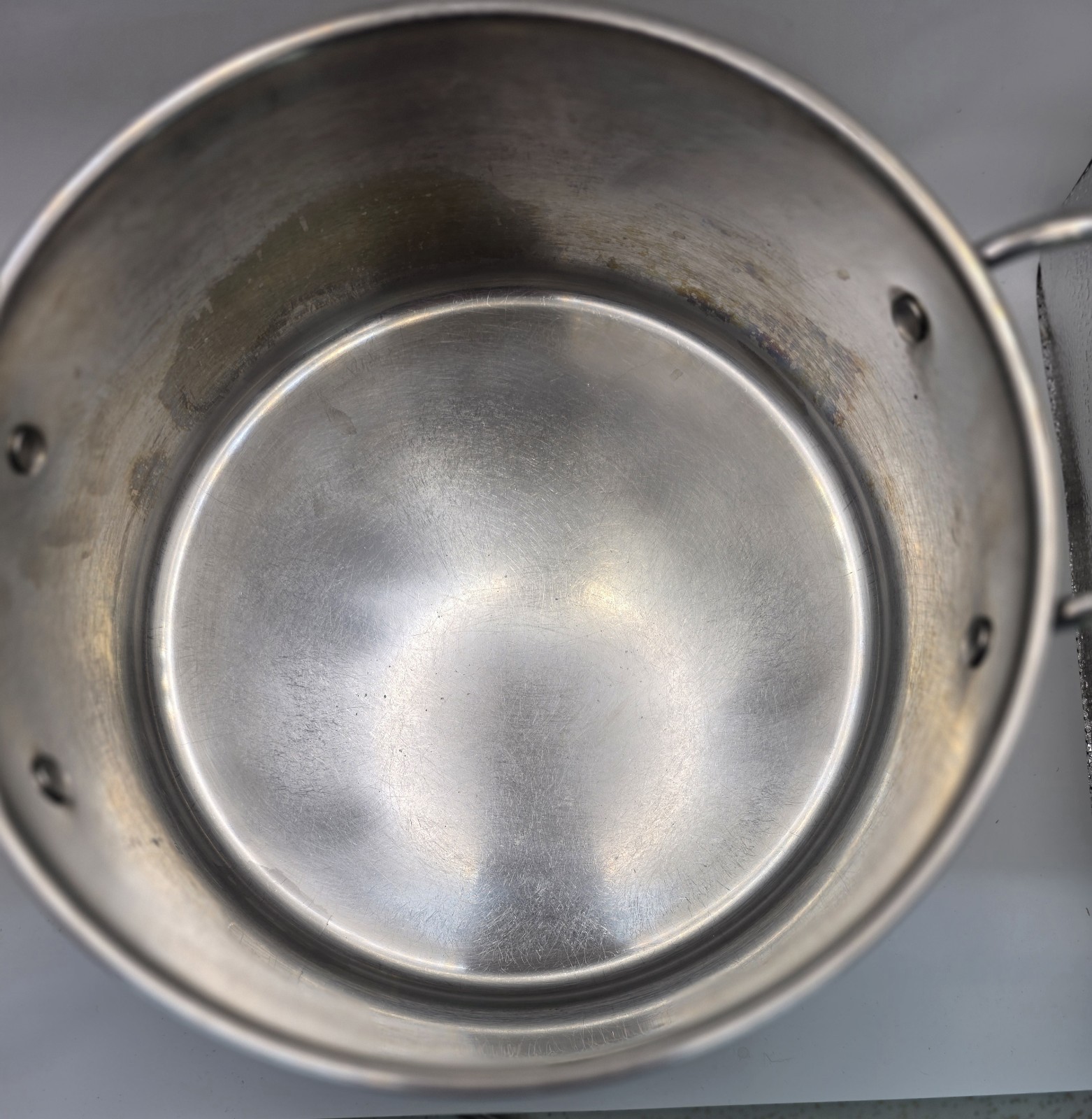 Emeril 6Qt Stainless Steel Copper Core Stock Pot with Glass Lid Double Handles