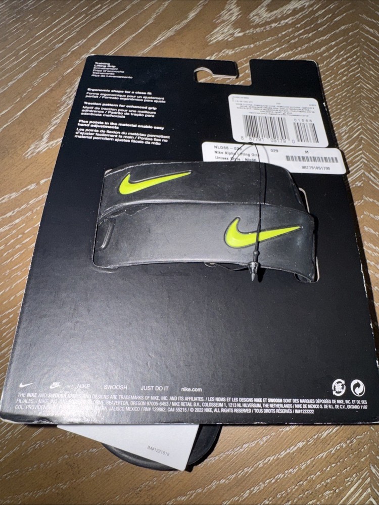 Nike Alpha Grip Lifting & training grips - Med NWT