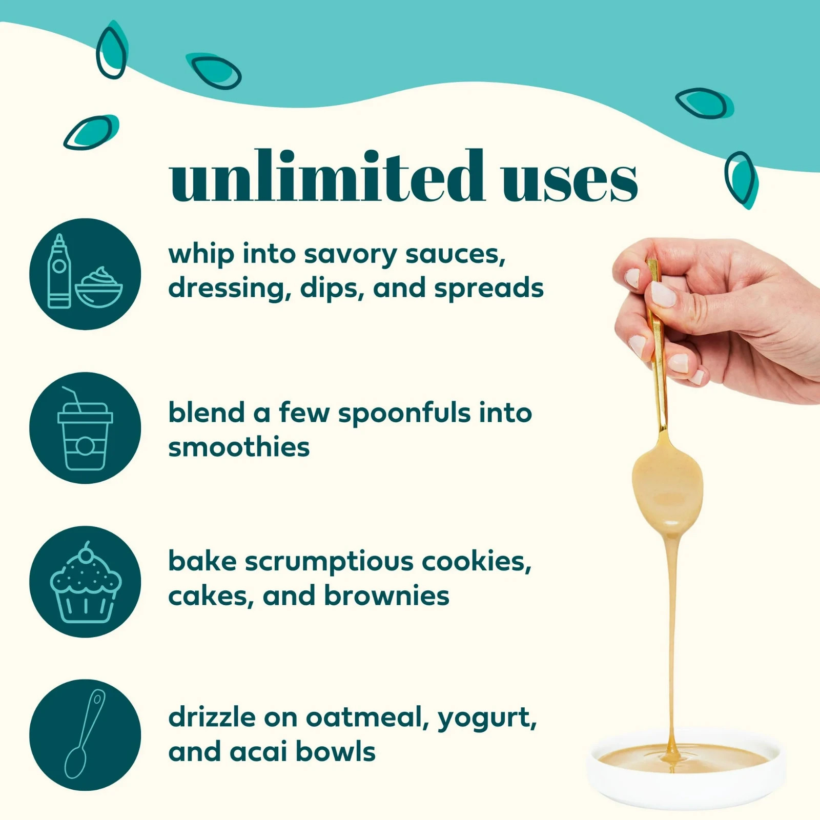 Soom Foods Single-Source Pure Ground Sesame Tahini Paste 11oz (2 Pack) | Silky