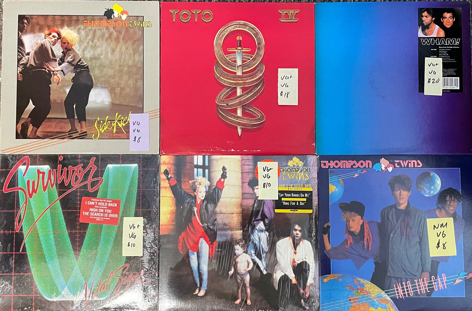 You pick - 70's & 80's Rock/Pop Vinyl Records LP - Many Titles - Cars, Police