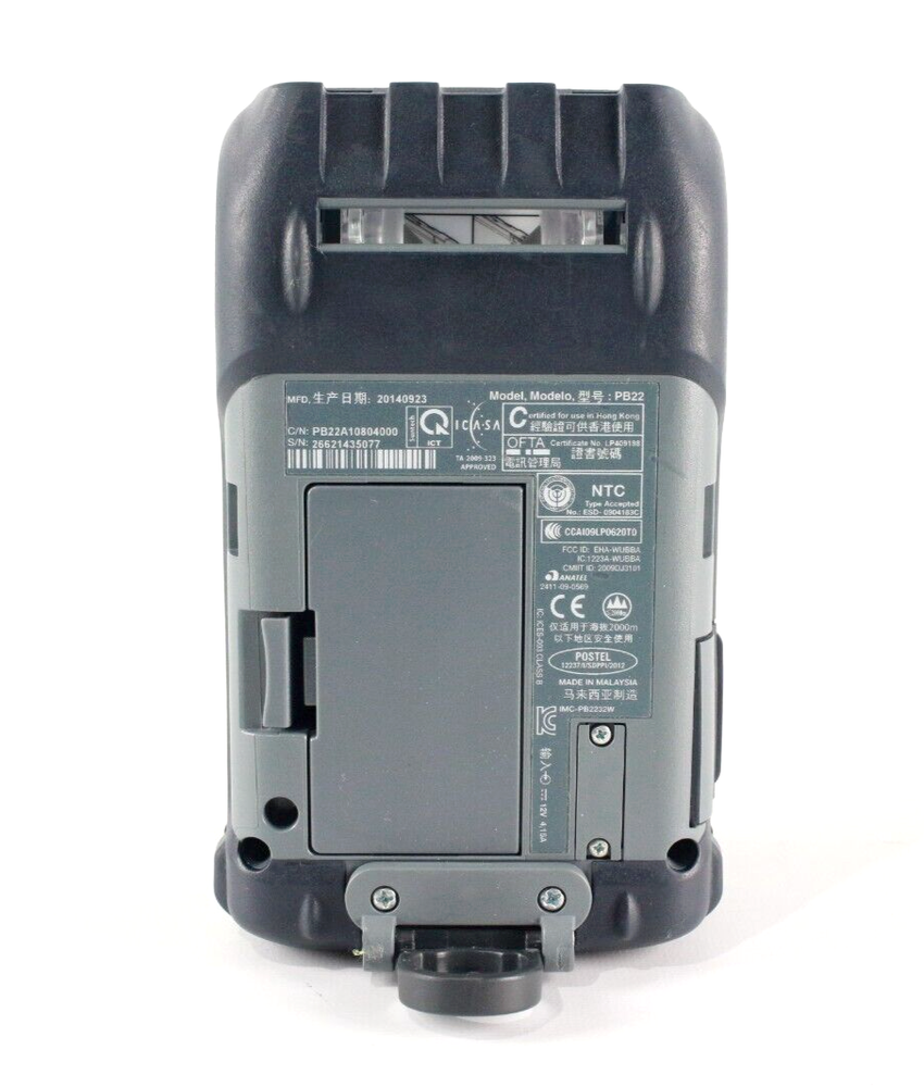 Intermec PB22 Portable Wireless Thermal Label Barcode Printer w/ Battery (BHR)