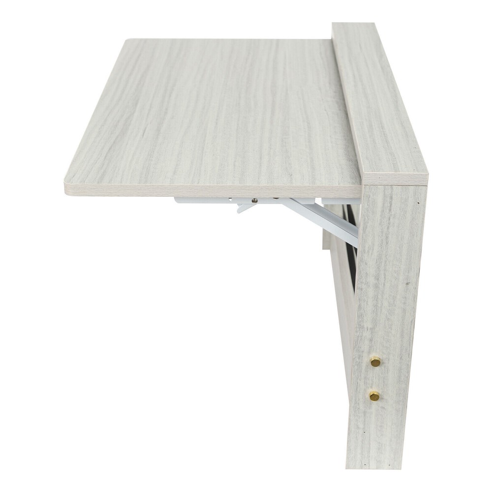 Folding Wall Table, Fold Down Table Wall Mounted, Round Corners Folding Table