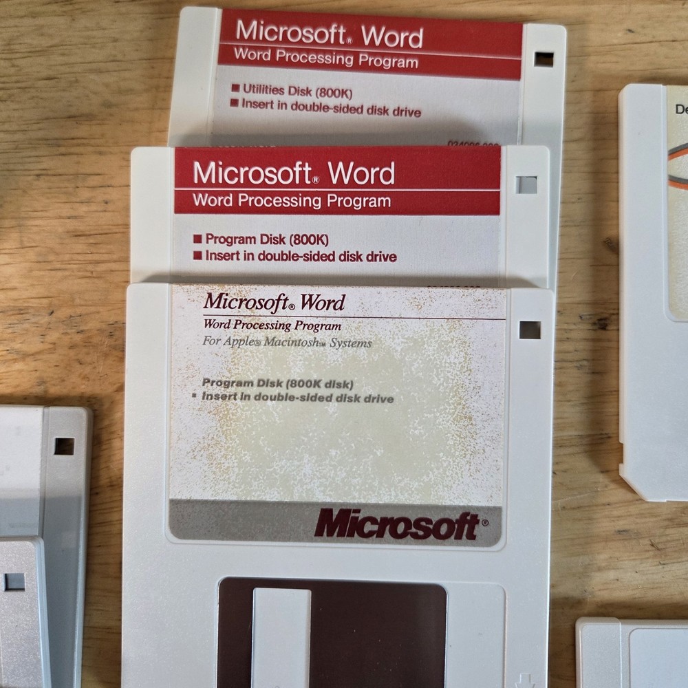 Apple Macintosh Software Lot Microsoft Excel, Word, Help, Secrets, Desktop Case