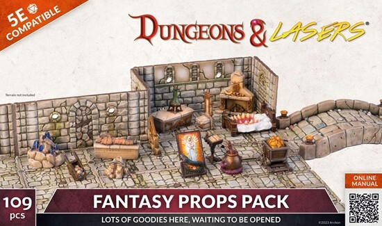 Dungeons & Lasers: Expansion Set - Fantasy Props Pack