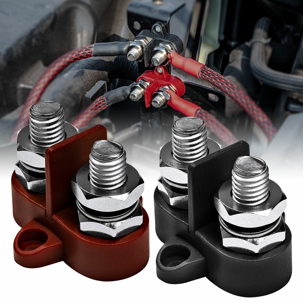 48V DC Max M10 Battery Power Distribution Terminal Isolated Stud Junction Posts