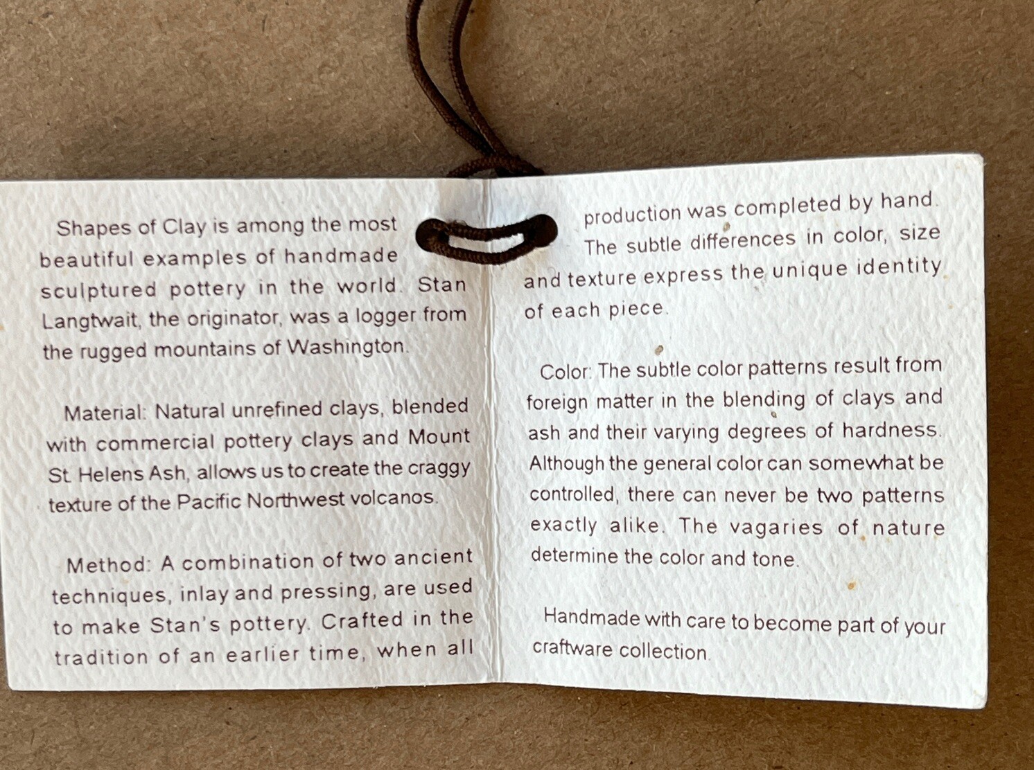 Shapes of Clay Stan Langtwait African American Decor from Ash Mt Rainer