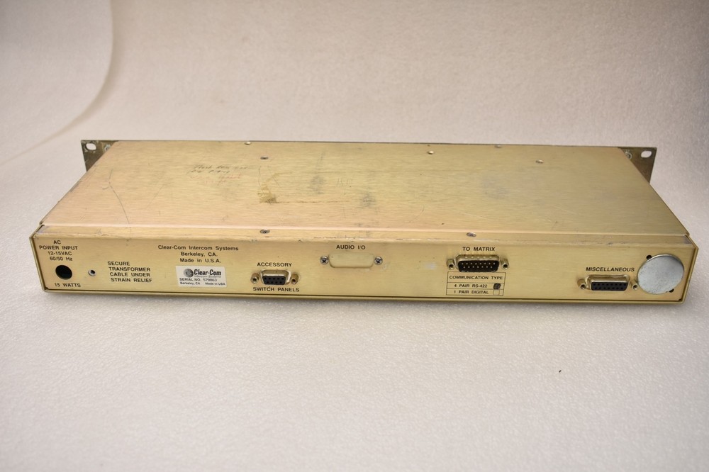 Clear-Com Intercom System Matrix Plus II ICS-102 Master Station