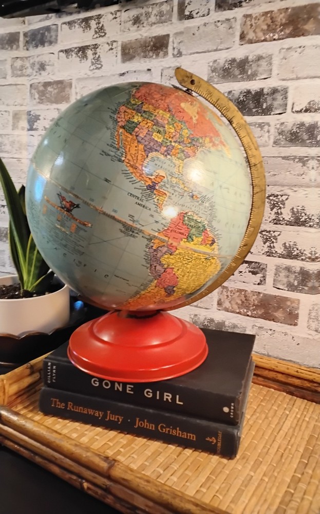 Vintage 1950's Replogle Reference 10 Inch World Globe