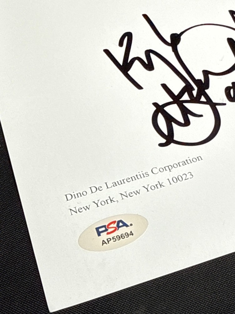 Kyle MacLachlan Signed 8x10 Dune Script Cover Only PSA AP59694