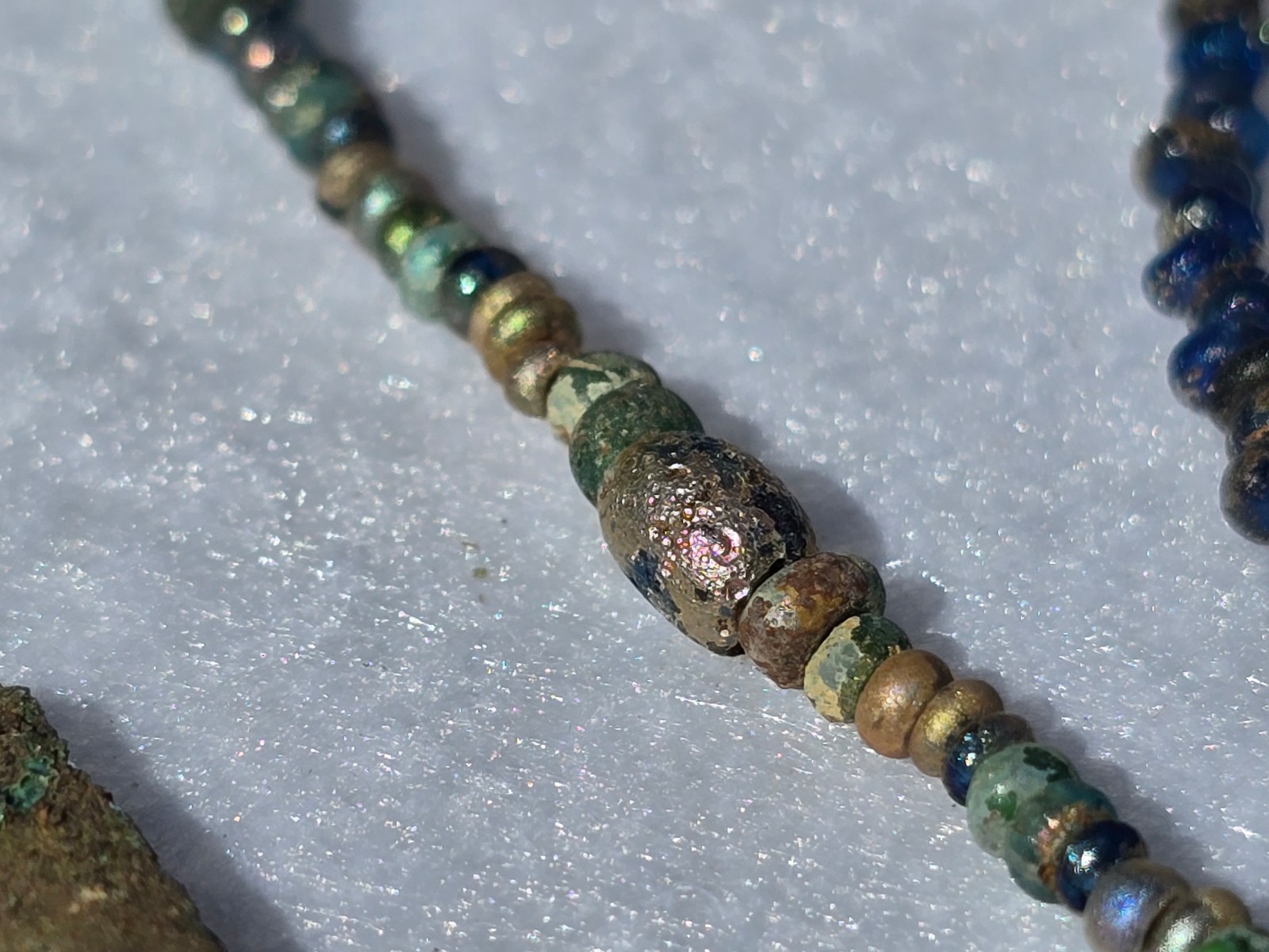 LOT OF 14 FLORIDA CALUSA GLADES CULTURE AUTHENTIC TRADE BEADS Indian Arrowhead