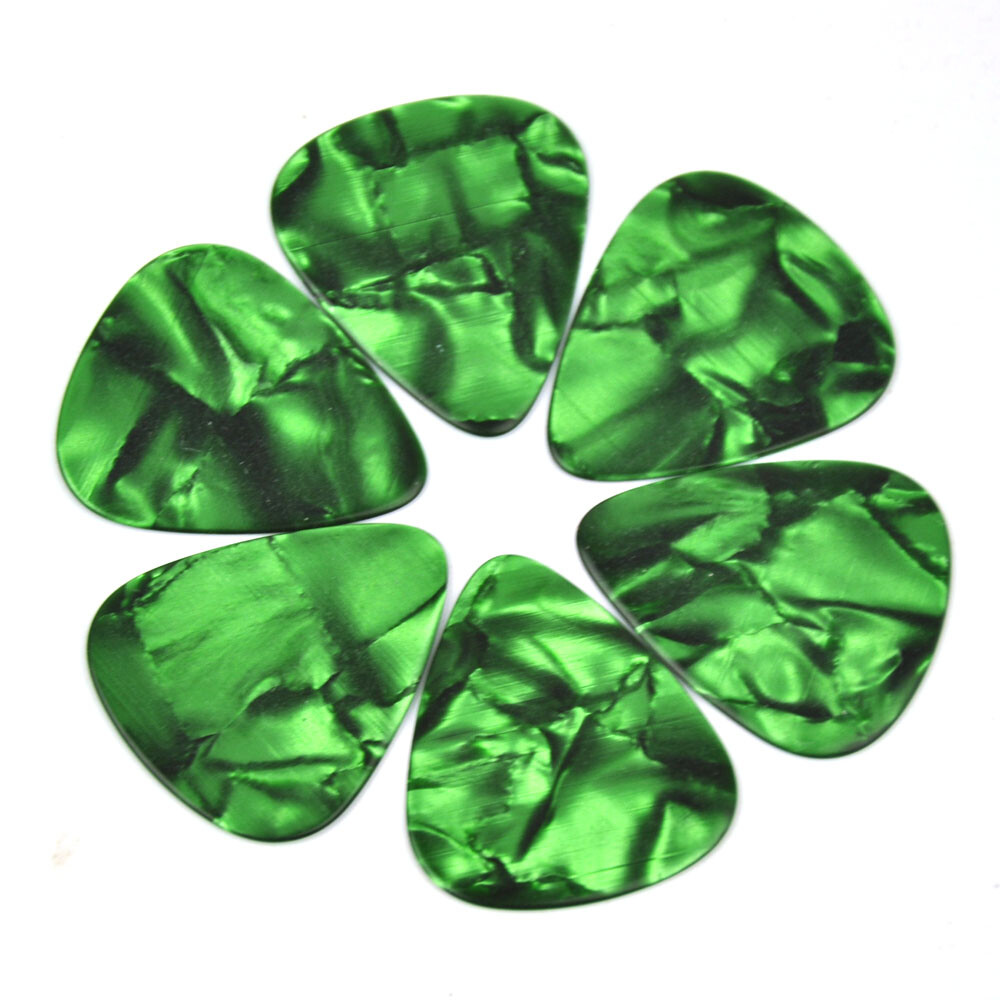 100 pcs New Blank Heavy 0.96mm Celluloid Guitar Picks Plectrums Assorted Colors