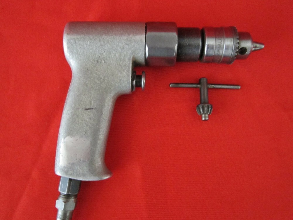 Pneumatic Pistol Grip Drill with Jacobs/Multi Craft 1/4" Chuck / Aircraft Tools
