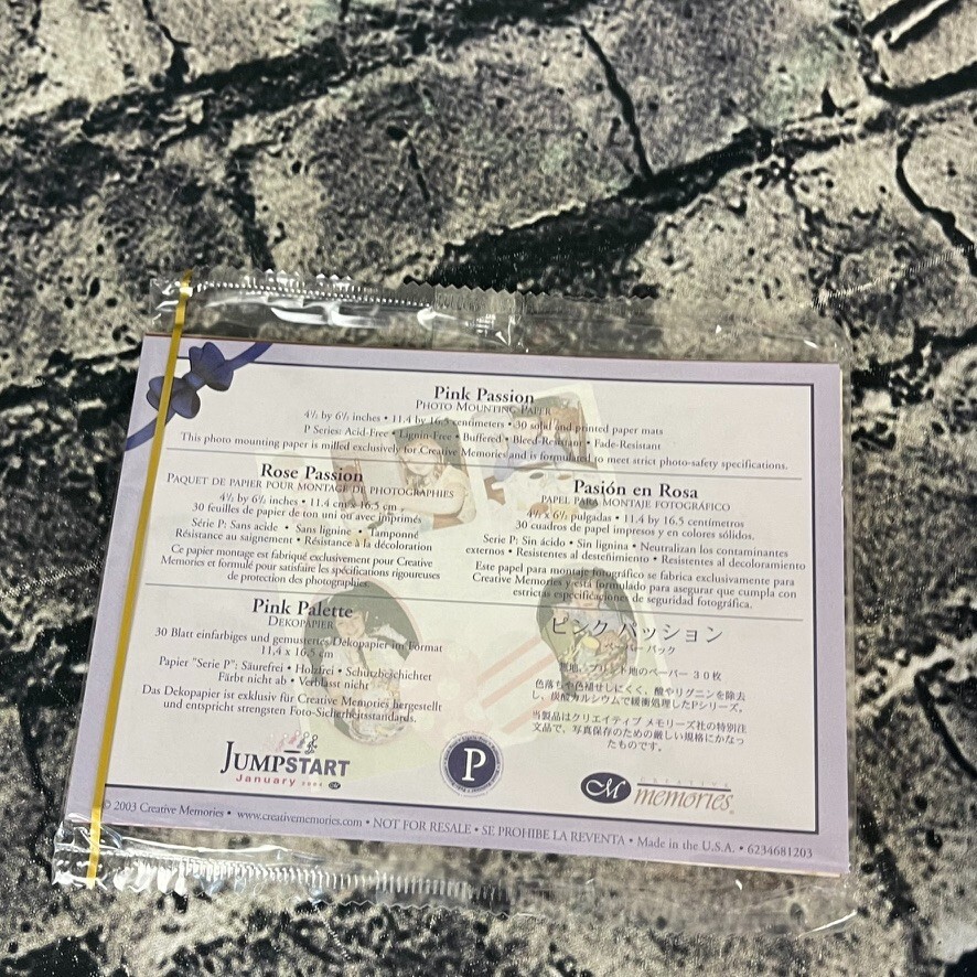 Creative Memories VINEYARD Storybox Paper & Stickers