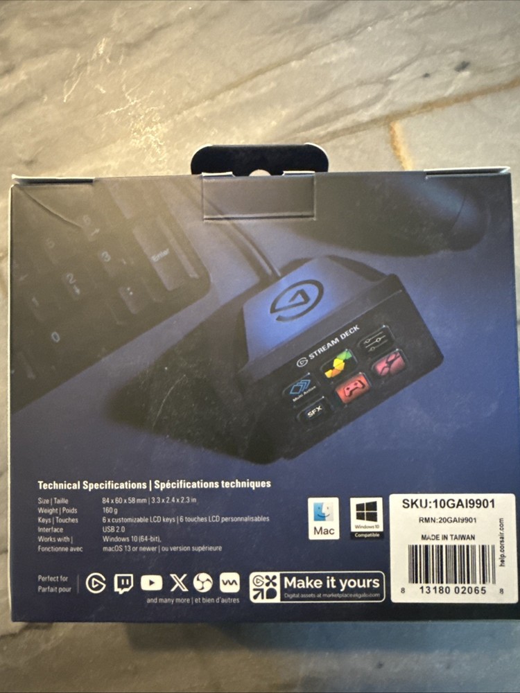 NEW UNOPENED Elgato Stream Deck Mini 6-Button Live Content Creation Controller