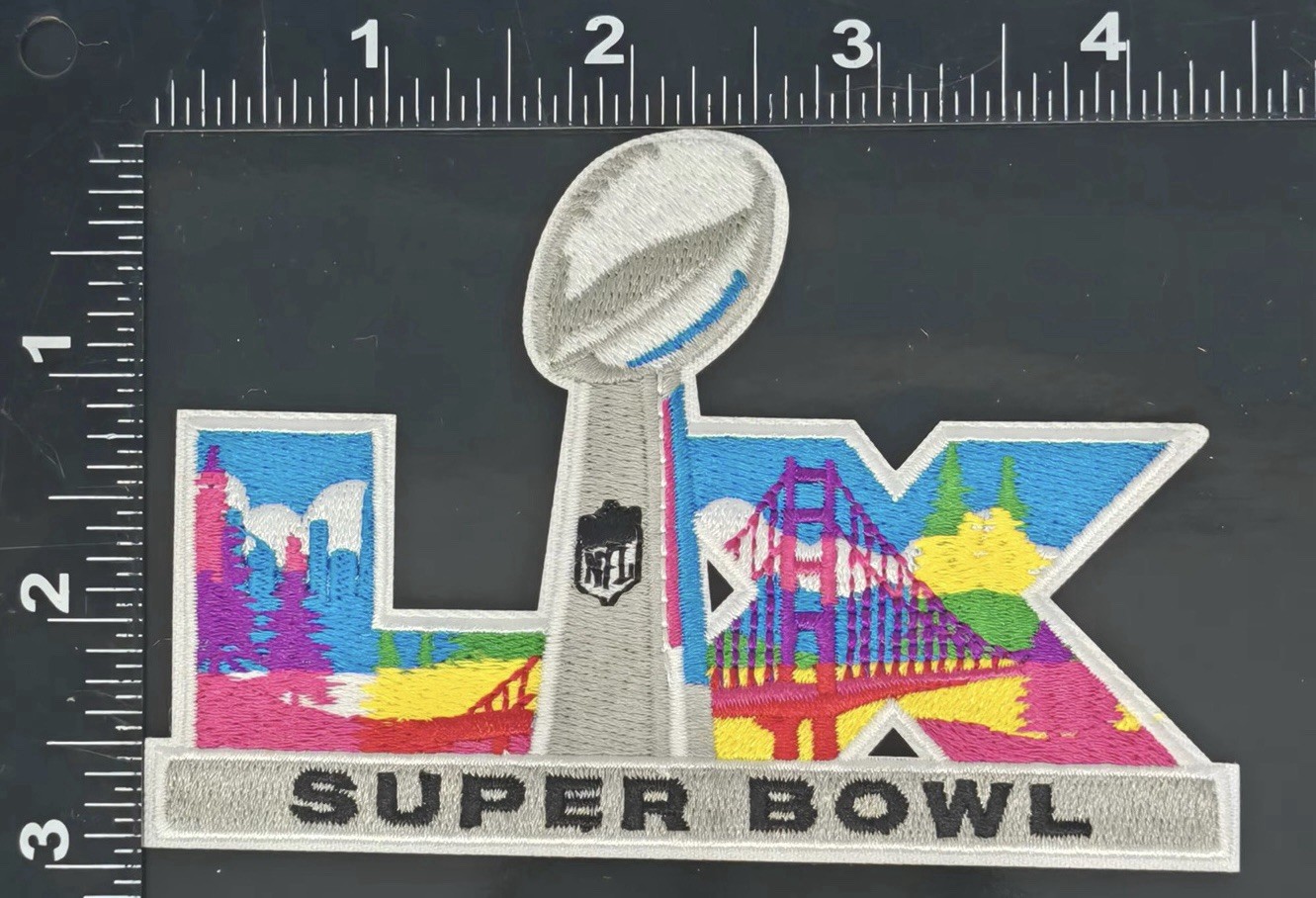 Seahawks Patriots Champions IRON ON FULLY EMBROIDERED PATCH LX