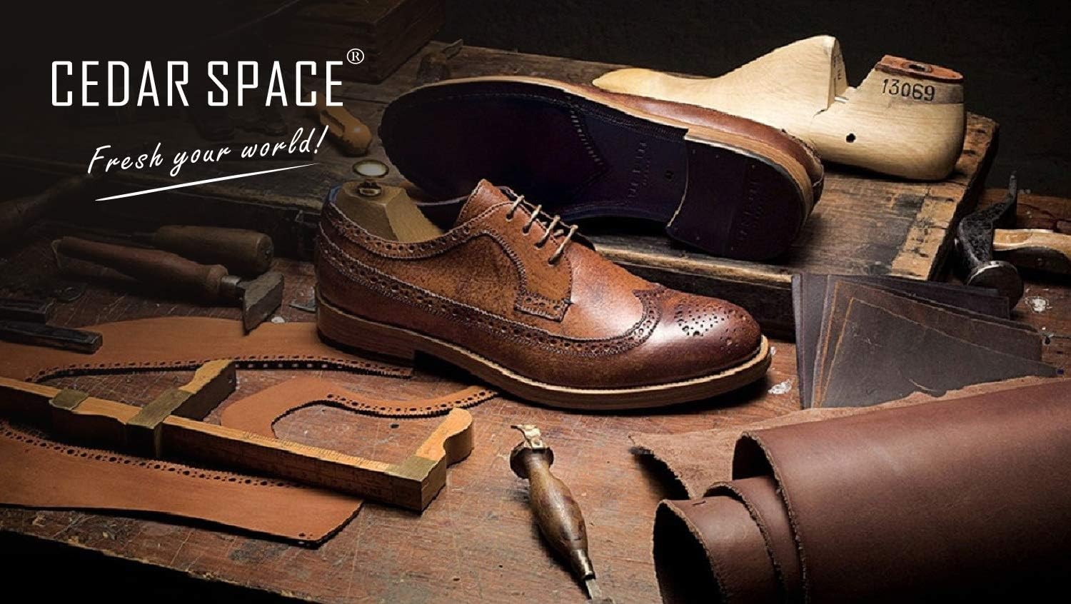 Cedar Shoe Trees for Men, 7.5-14 Sizes Cedar Shoe Trees, 2 Pairs Wooden Shoe Str