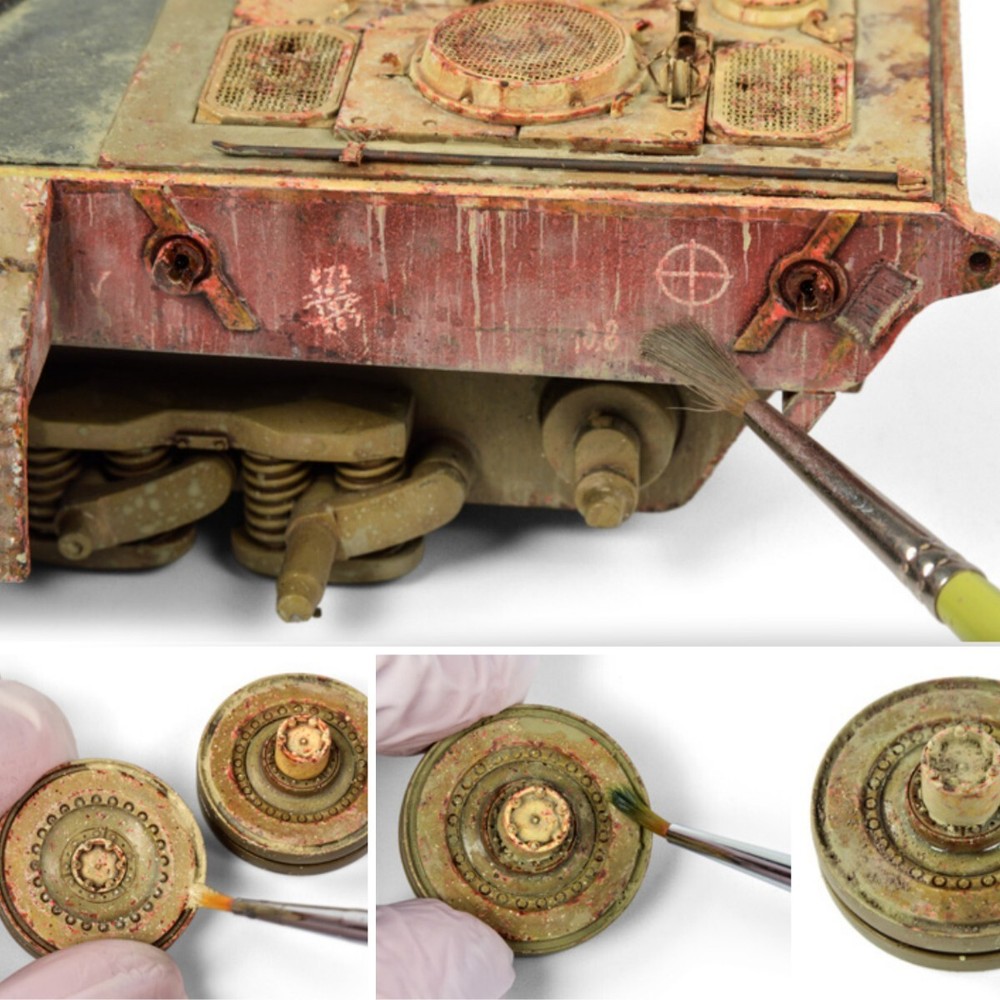 AK Interactive: GOUACHE Sets - Weathering | Nature Effects - 6-Pack Paint Set