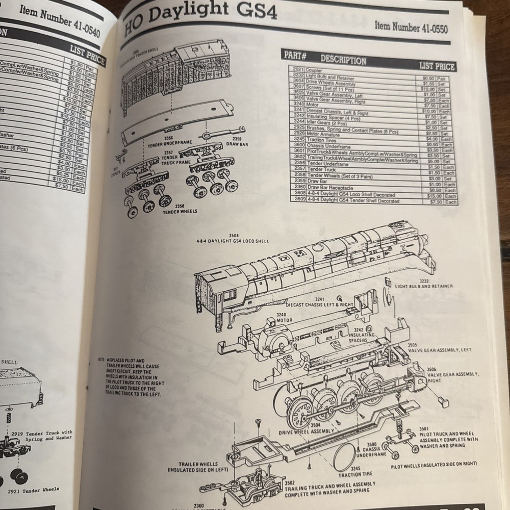 1990 Bachmann Parts Catalog
