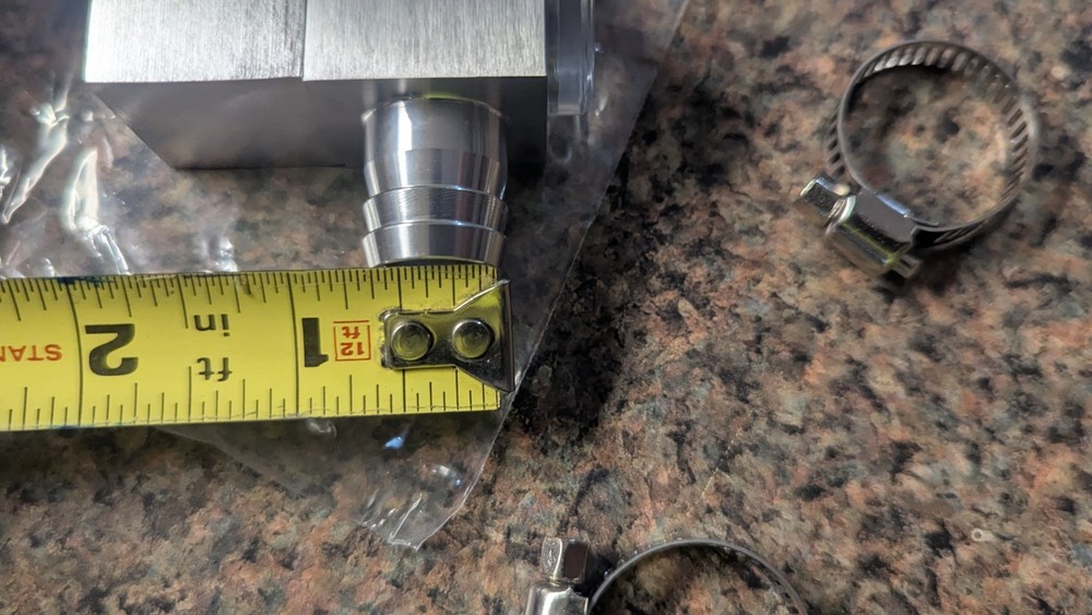 External Inline Co2 Diffuser 16/22 mm Bubble Counter Planted Aquarium ALUMINUM