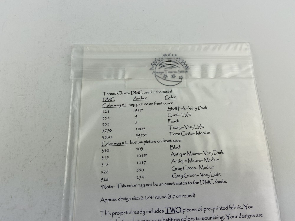 Always Time To Stitch Twisted Compass Punch Needle Pattern With Fabric
