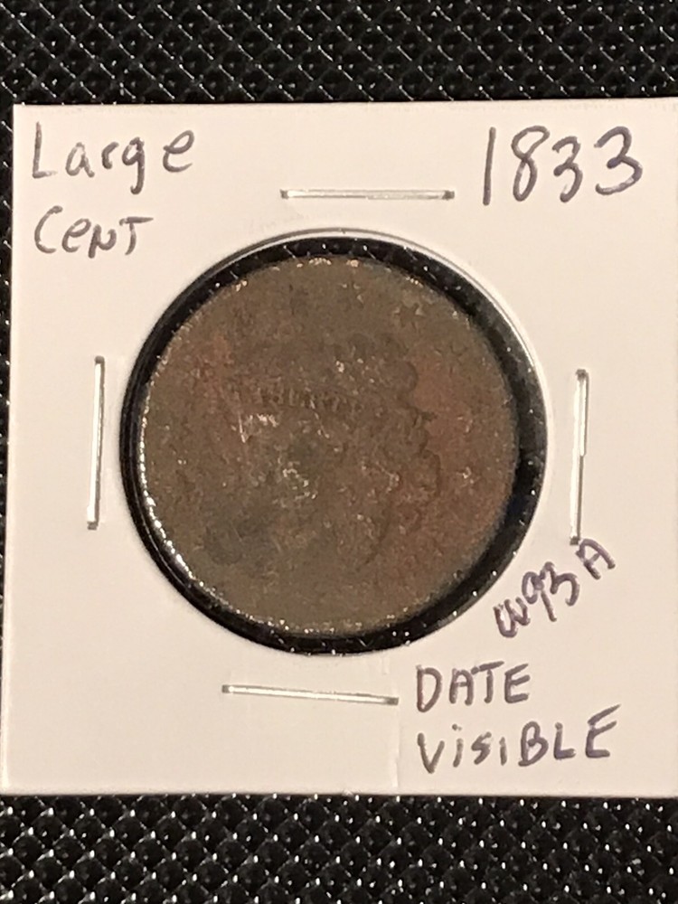 1833 Coronet Head Cent FR