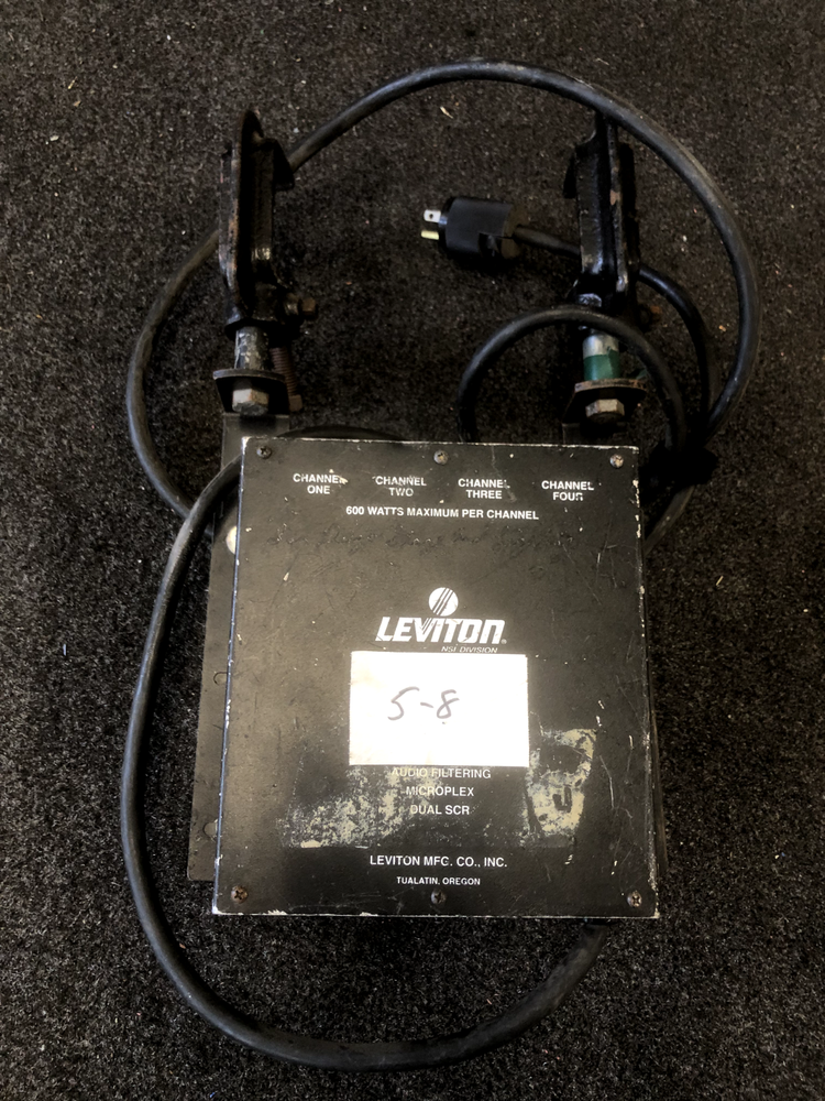Leviton ND 4600 4-Channel Audio Filtering Programmable Micro Plex Dual SCR