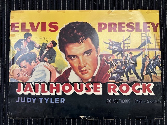ELVIS PRESLEY JAILHOUSE ROCK POSTER 20''x28'' VERY RARE