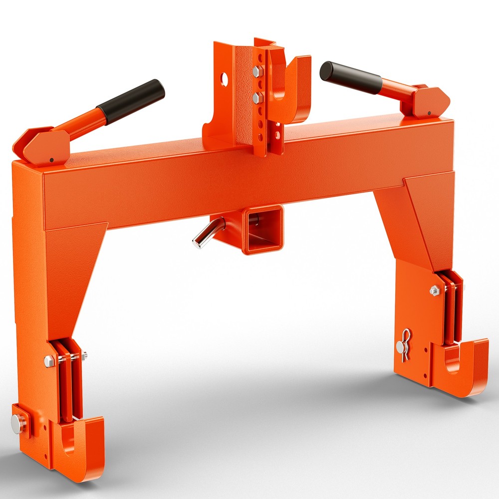 3-point Quick Hitch, 2" Receiver Hitch Accommodates Class 1 And Class 2 Tractors