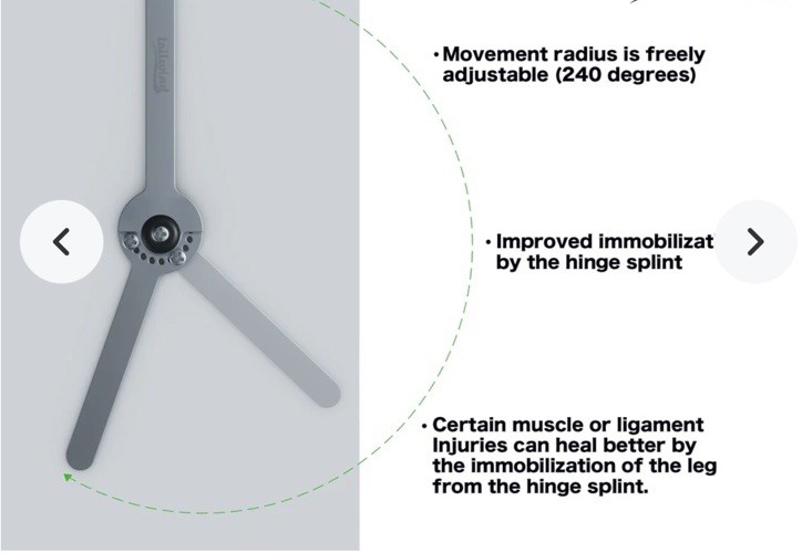 Tailwind Pets Medium Knee Brace Hinge Splint Support for Dogs (Left Leg)