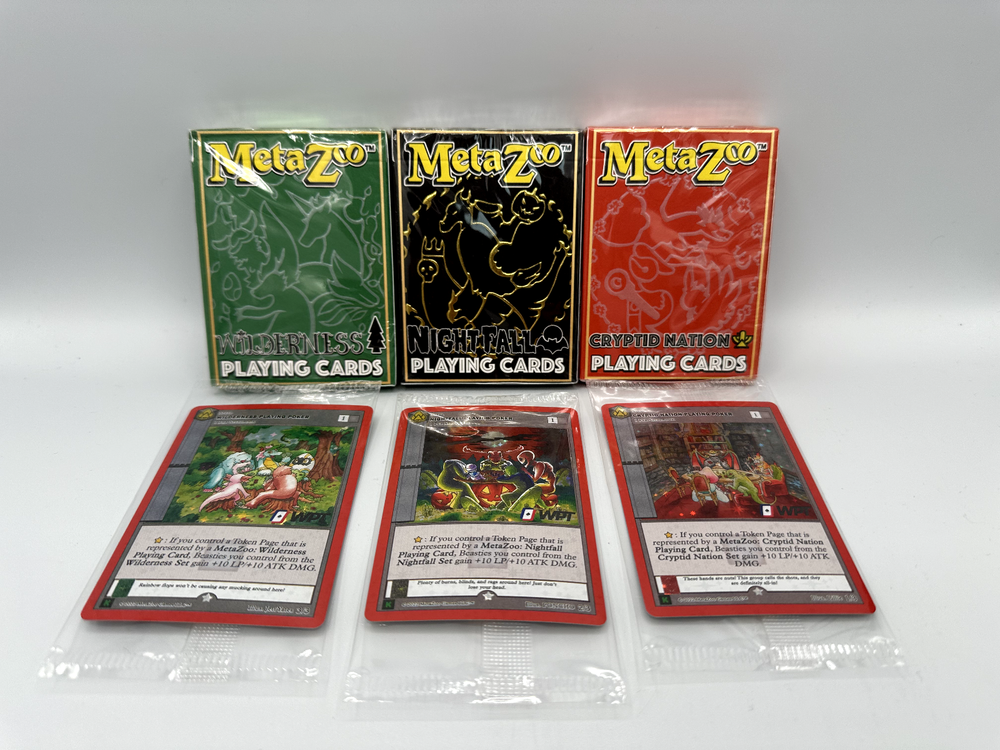 Metazoo Kickstarter Exclusive USPCC Deck Sets + Promos