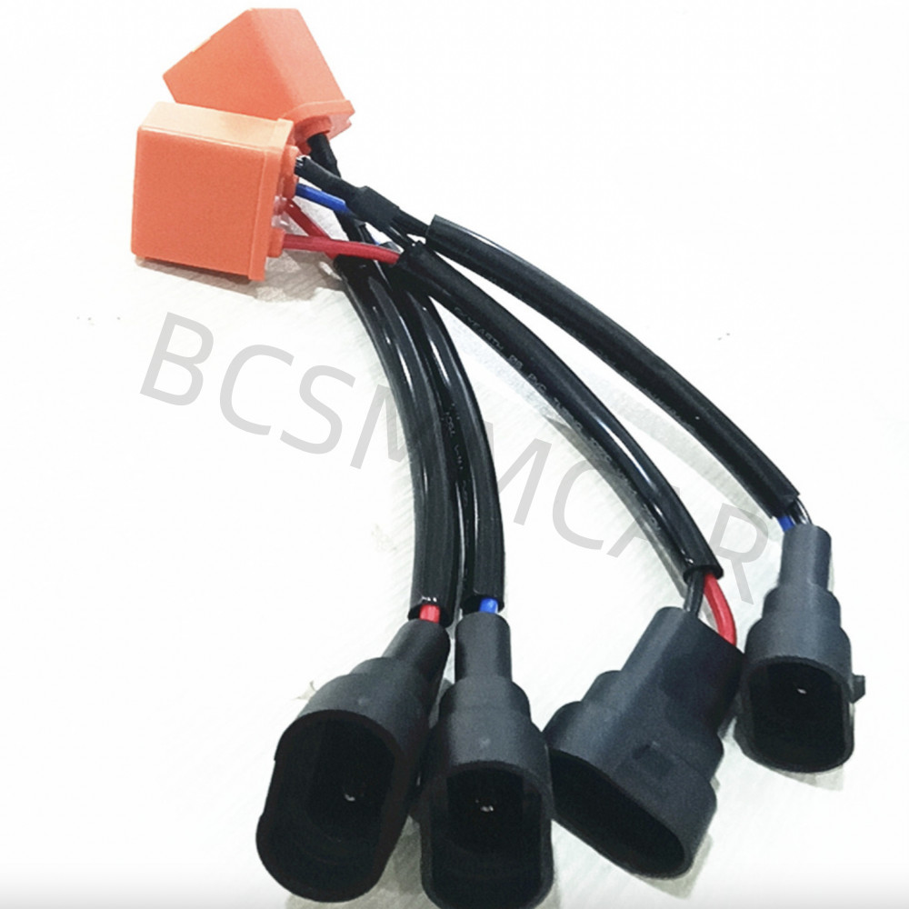 Car 9005 9006 To H4 Headlight Bulb Conversion Sockets Harness Plug Replacement