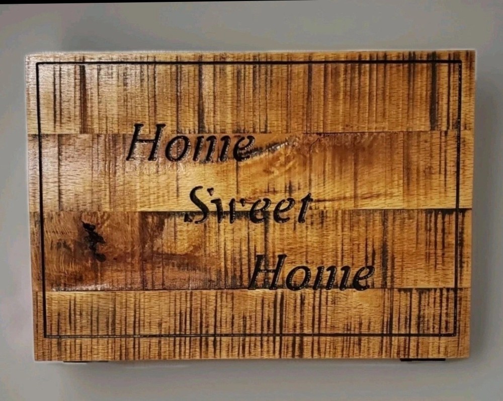 RUSTIC Concealed Handgun Wall Mount Cabinet/ Hidden Lock