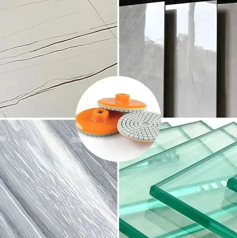 80mm Ceramic Tile Polishing Disc for Angle Grinder Stone Marble Edge Grinding