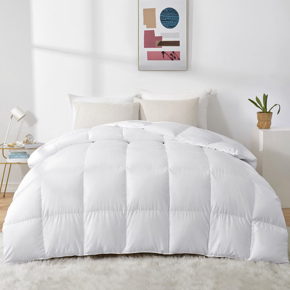 Peace Nest Heavyweight White Down Comforter 600 Fill Power with Ultra Soft