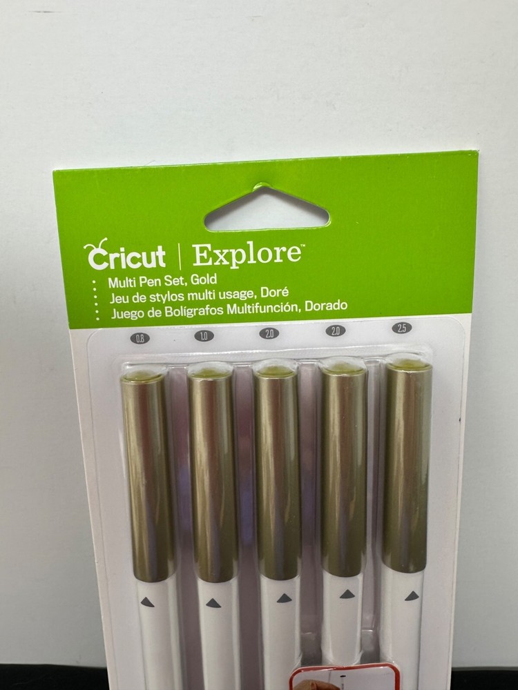 Cricut Explore Multi Pen Set Gold Write Draw Calligraphy Water Based Ink 5 Pack