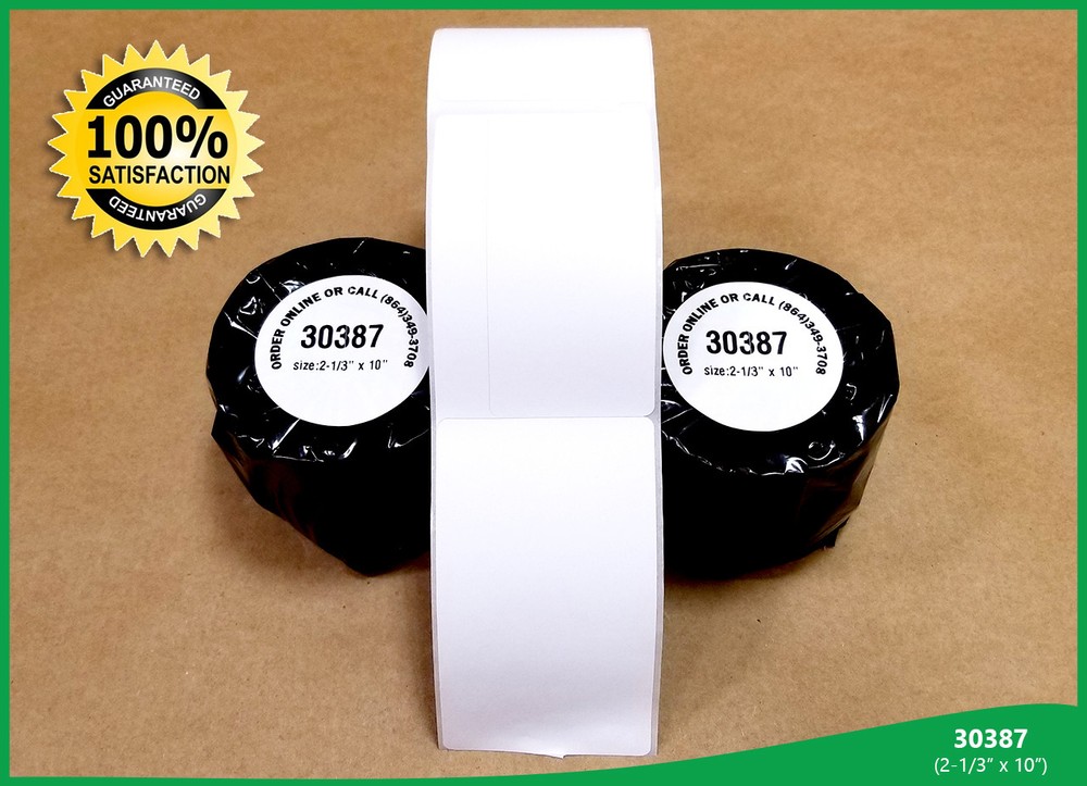 Address Shipping Rectangular 4 Rolls w/ 100 Labels White 30387 for Dymo Printer