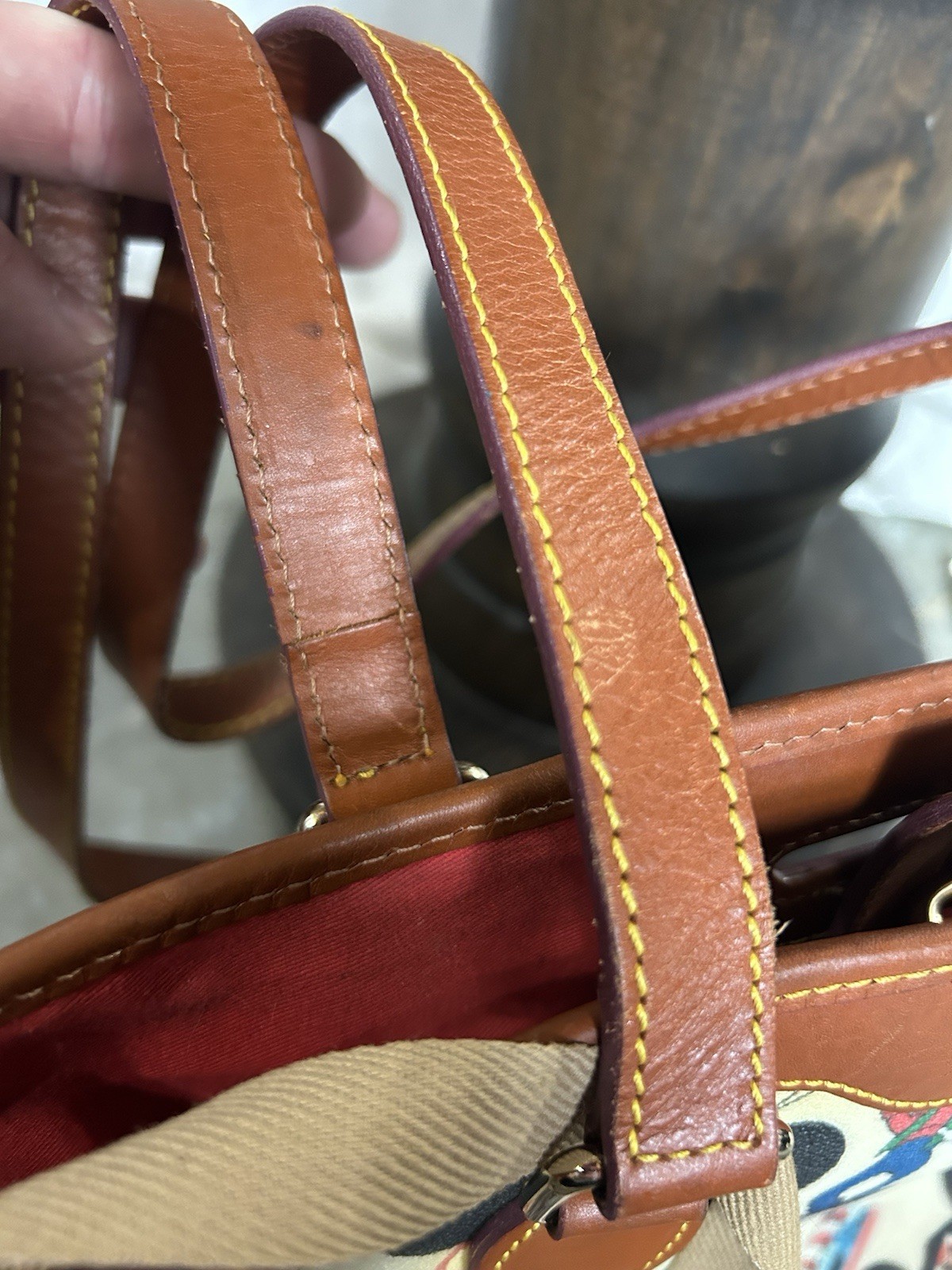 Dooney & Bourke Walt Disney World Anniversary Bucket Shoulder Bag MO293639 Used