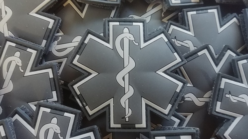 EMT / EMS PARAMEDIC - ACU COLOR 3D PVC PATCH