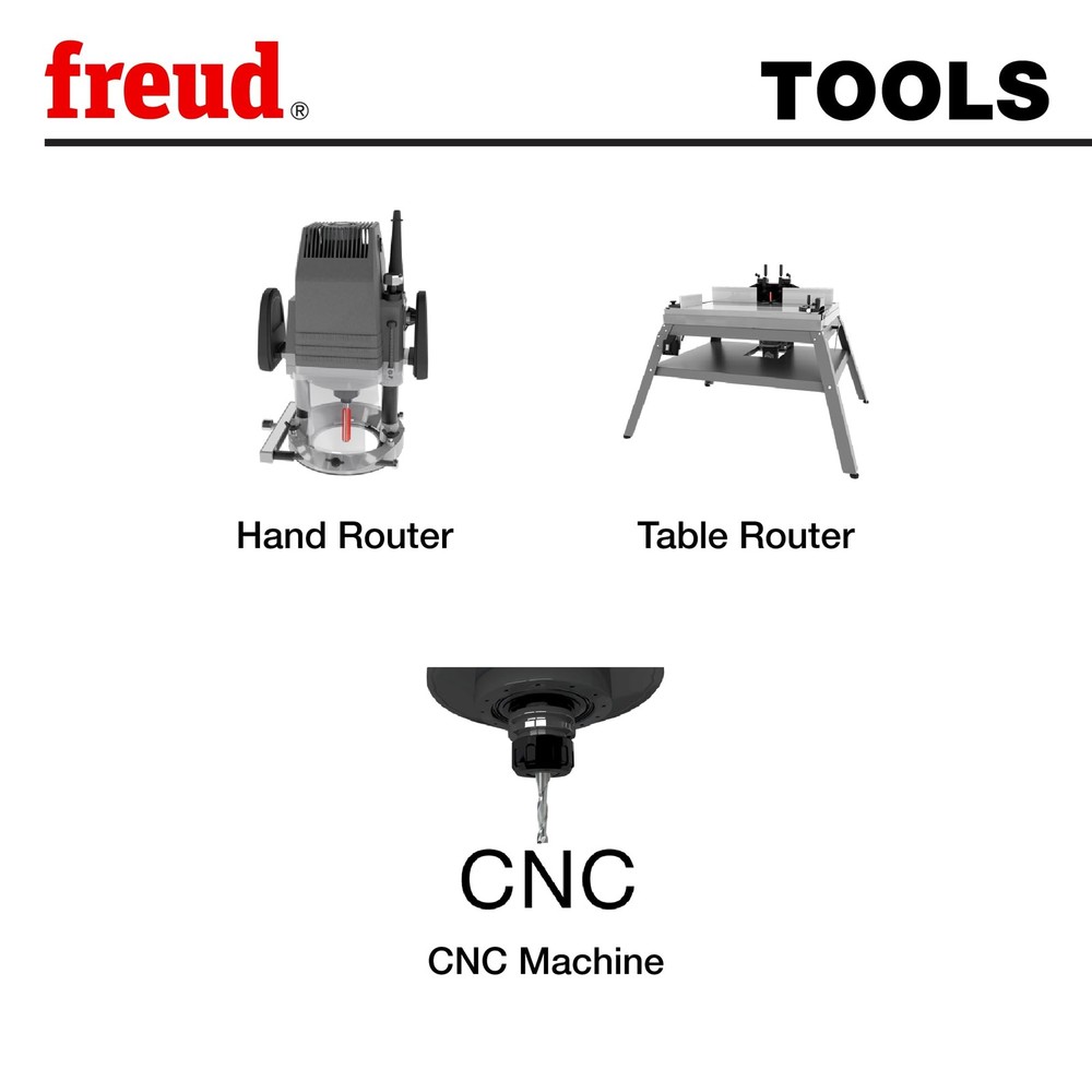 Freud 91-102 6 Piece Straight Bit Set
