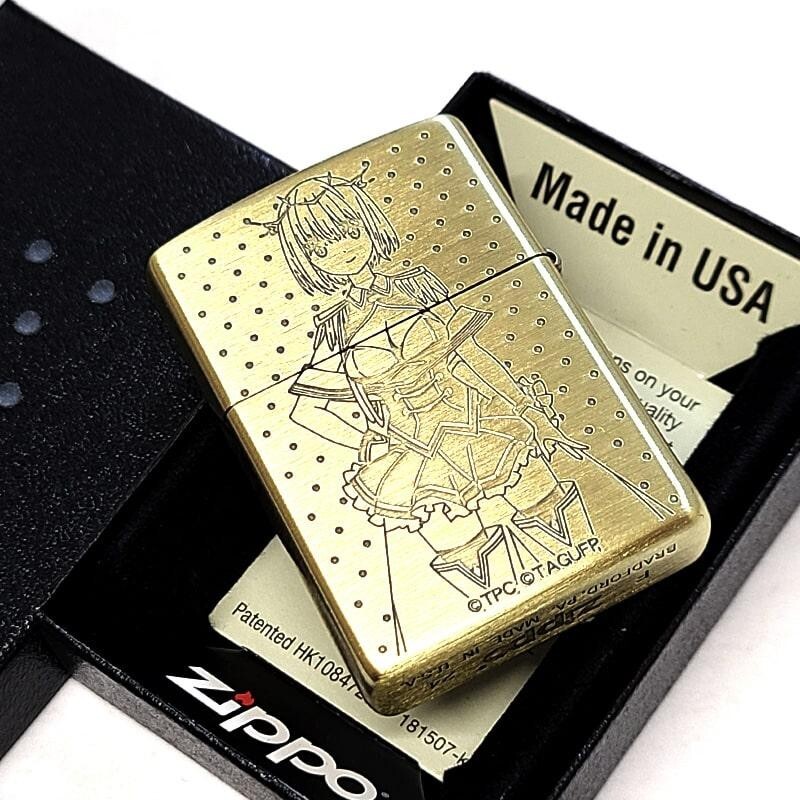 Zippo Gridman Universe Shinjo Akane Gold Etching 2 Sided Processing Lighter