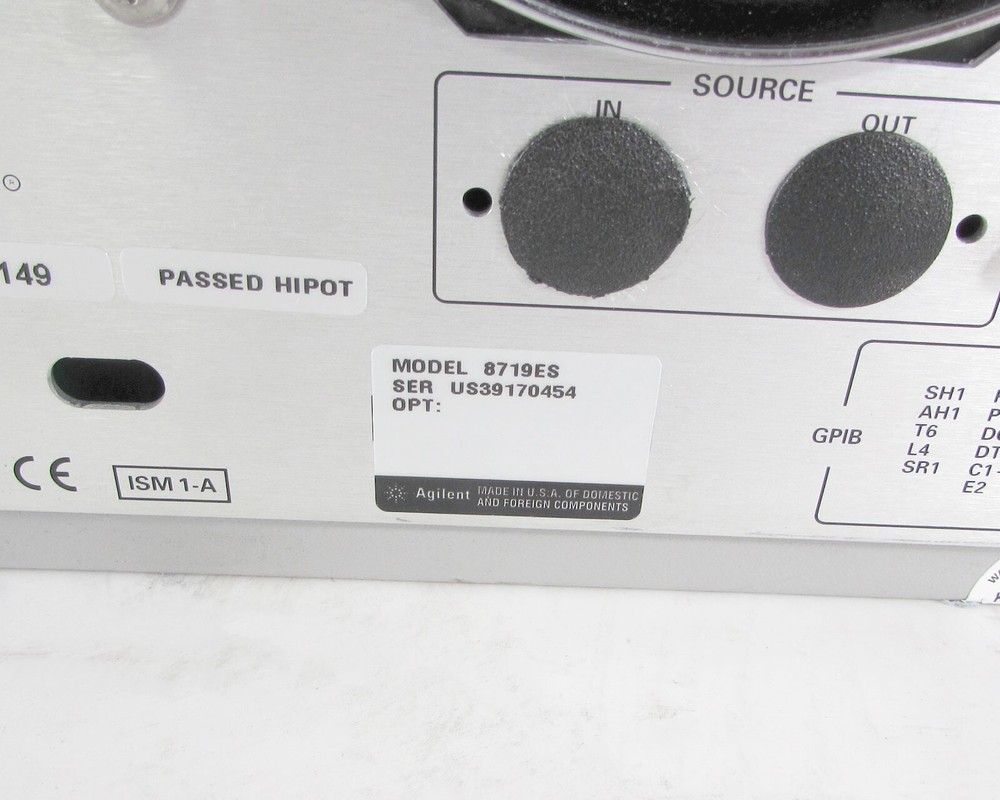 HP / Agilent / Keysight 8719ES S-Parameter Network Analyzer 50 Mhz - 13.5 GHZ