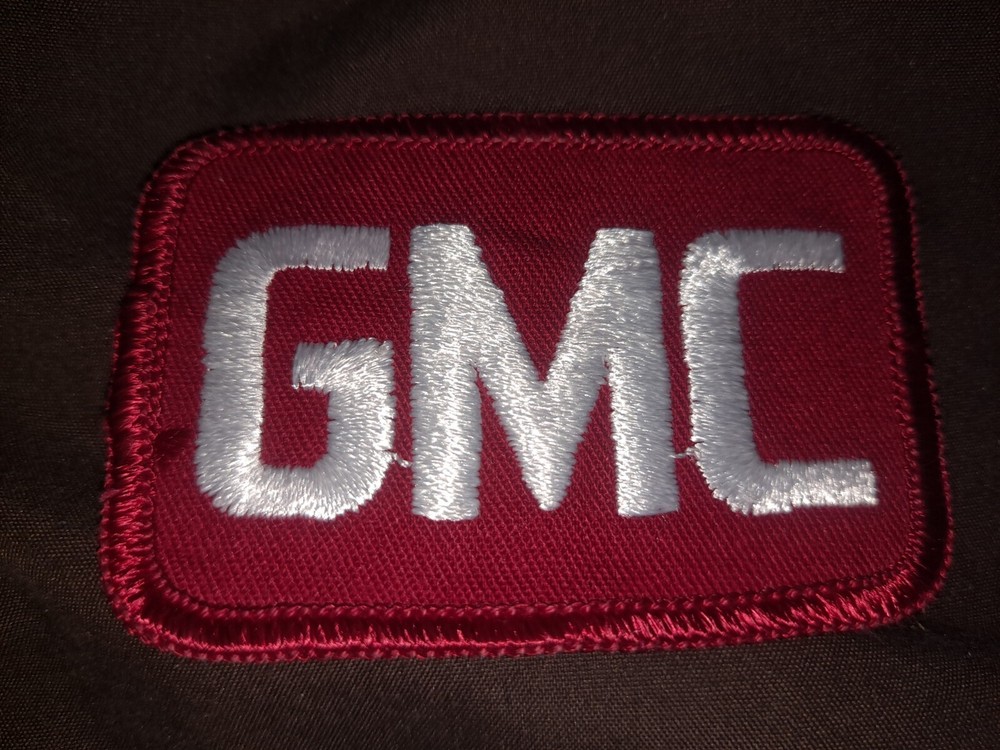 Vintage GMC Logo Red Cloth Patch