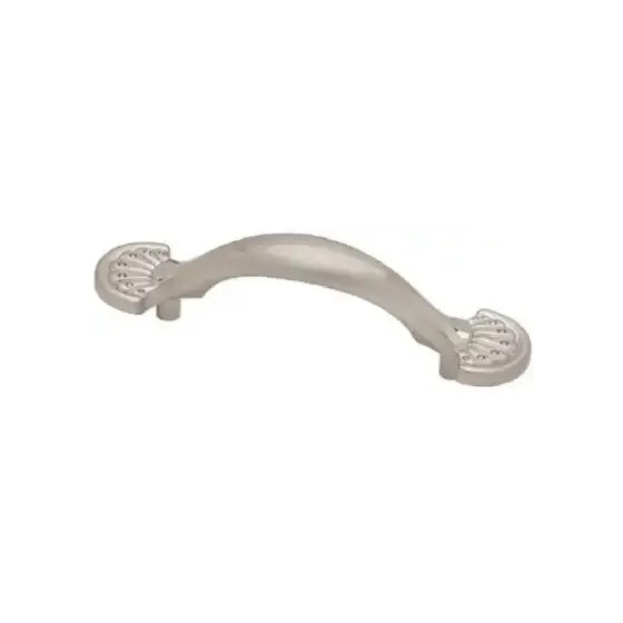 3" Fan Design Pull Brushed Satin Nickel
