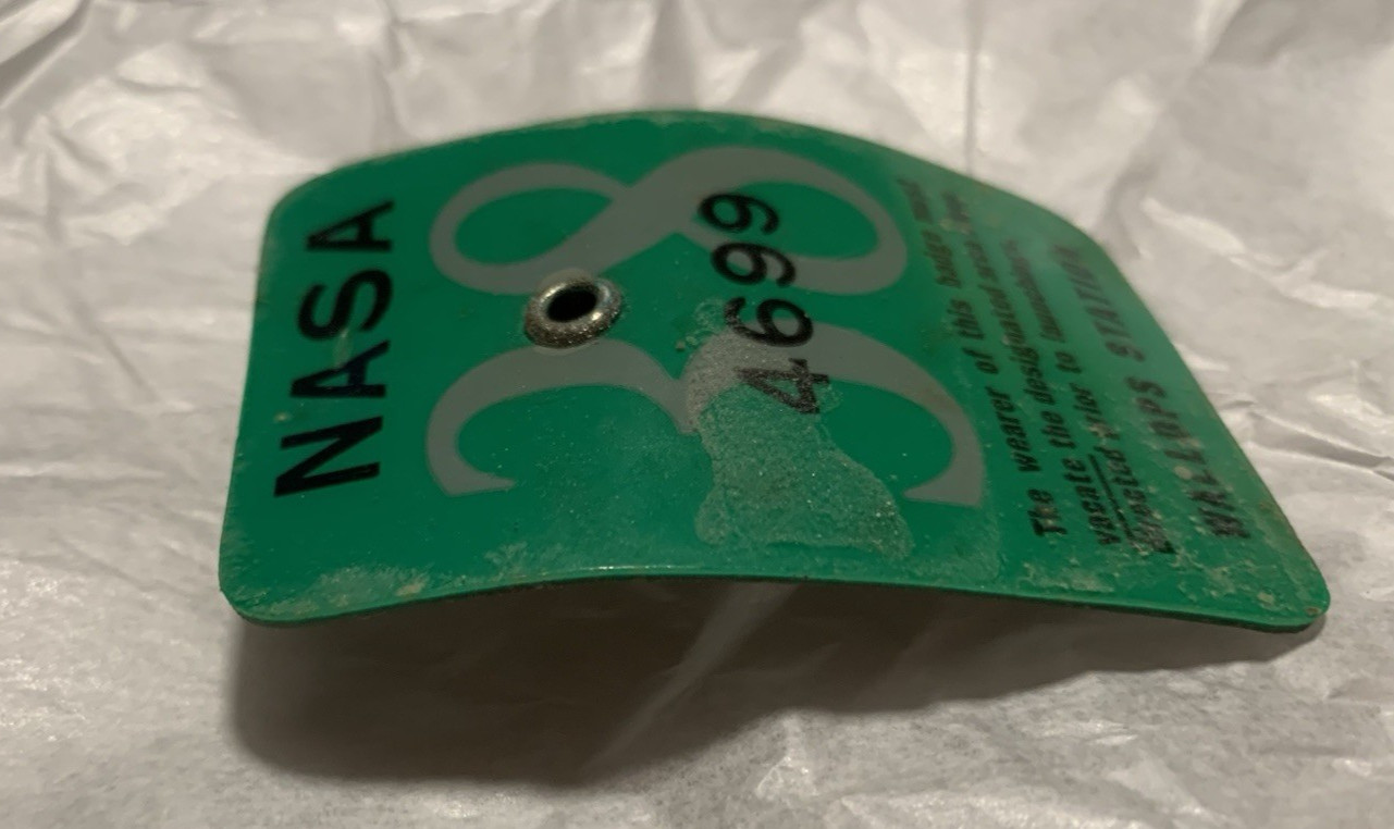 NASA Vintage Wallops Station Virginia Launch Area Badge – Range Safety Pass