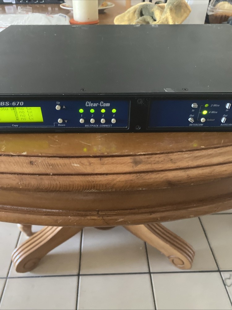 Clear-Com WBS-670 UHF Wireless Intercom System Base Station /C6 Band