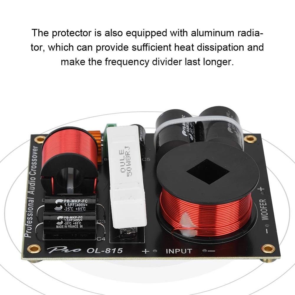 2-Way Frequency Divider Crossover Filter Professional Speaker Divider Partial...